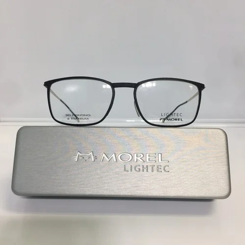 New Lightec 30072L GD08 Satin Black 3D Printing Titanium Temples Eyeglasses 54mm