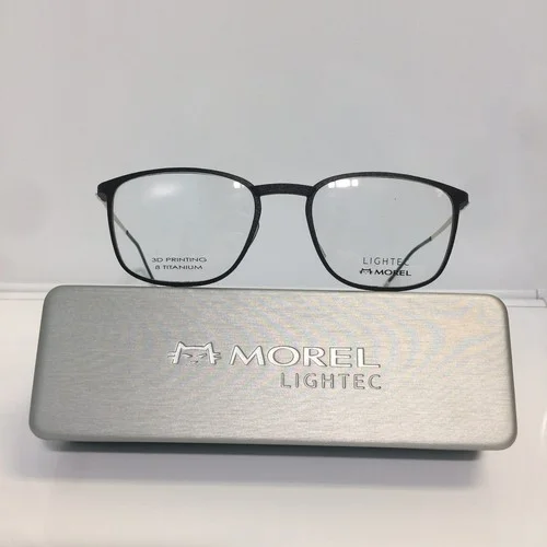 New Lightec 30073L ND10 Satin Black 3D Printing Titanium Temples Eyeglasses 55mm
