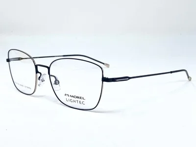 New LIGHTEC 30203L Black Metal Wire French Unisex Eyeglasses Frame 51-17-140 2
