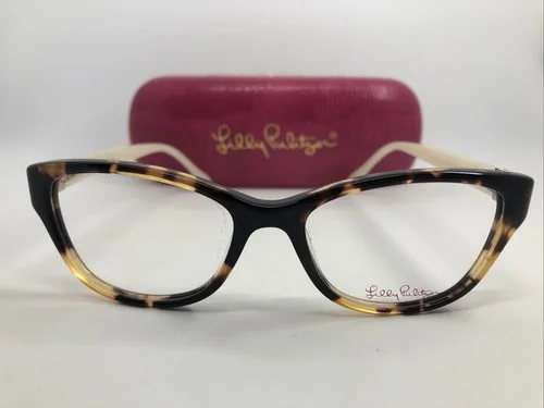 NEW Lilly Pulitzer Holbrook Tortoise 50.161.35 Women’s Eyeglass Frames W/Case