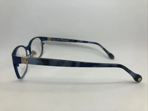 NEW Lilly Pulitzer Wright Navy 48.16.135 Women’s Eyeglass Frames W/Case 4