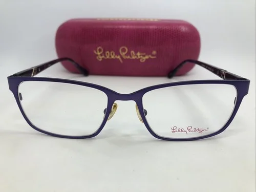 NEW Lilly Pulitzer Yardley Eggplant 50.17.135 Women’s Eyeglass Frames W/Case