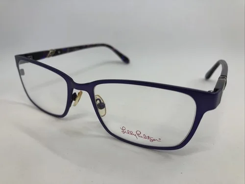 NEW Lilly Pulitzer Yardley Eggplant 50.17.135 Women’s Eyeglass Frames W/Case 2