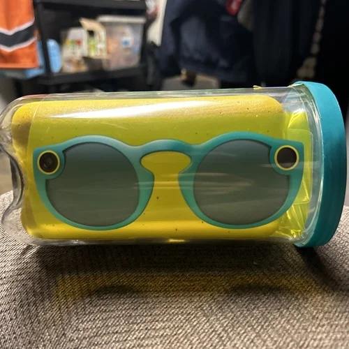 NEW LIMITED EDITION Snapchat Spectacles Gen 1 Teal Glasses & Charging Case