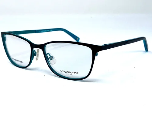 New LIZ CLAIBORNE Petite Black Blue L436 Womens Eyeglasses Frame 50-16-135 2
