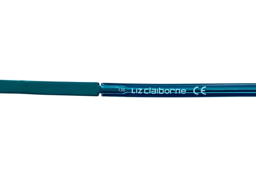 New LIZ CLAIBORNE Petite Black Blue L436 Womens Eyeglasses Frame 50-16-135 4