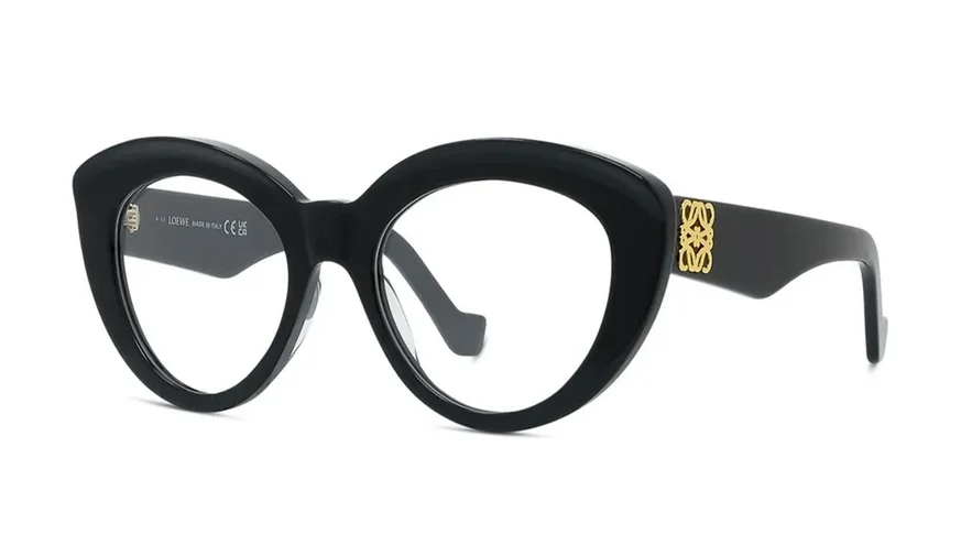 New LOEWE Chunky Anagram Eyeglasses LW50058I 001 Black Optical Frame 51-19-140