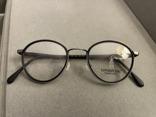 NEW LONDON FOG New Millennium Eyewear LF 107 Black 49-144 Made In Italy