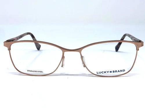 New LUCKY BRAND Rose Gold Tortoise D110 Womens Eyeglasses Frame 54-17-135