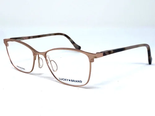 New LUCKY BRAND Rose Gold Tortoise D110 Womens Eyeglasses Frame 54-17-135 2