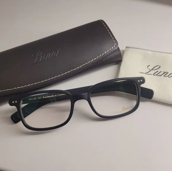 New Lunor Eyeglasses A6 245 Hand Made in GERMANY with case & cloth 2