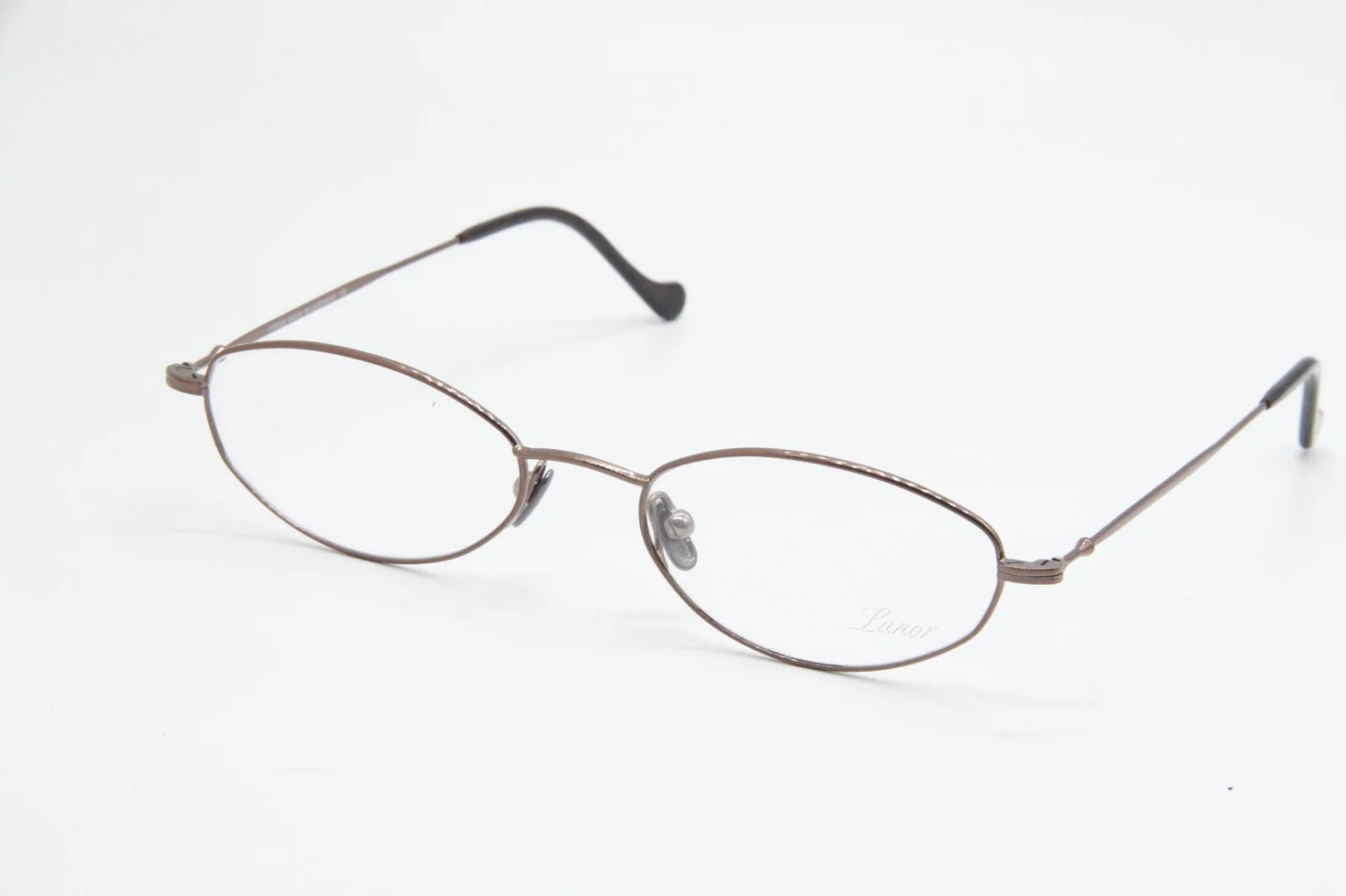 NEW LUNOR XV1 04 LB LIGHT BROWN AUTHENTIC EYEGLASSES W/CASE 47-19