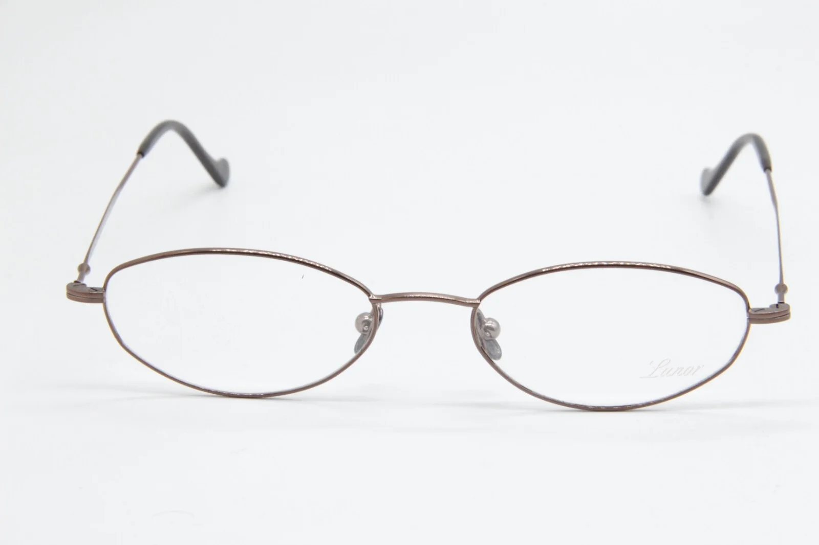 NEW LUNOR XV1 04 LB LIGHT BROWN AUTHENTIC EYEGLASSES W/CASE 47-19 2