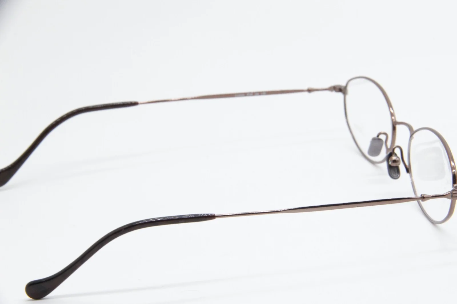 NEW LUNOR XV1 04 LB LIGHT BROWN AUTHENTIC EYEGLASSES W/CASE 47-19 3