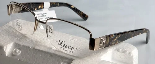 NEW LUXE EYEWEAR SWAROVSKI CRYSTAL WL0342 BROWN EYEGLASSES FRAMES 54-17-135 $124