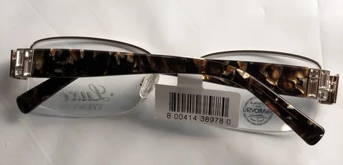 NEW LUXE EYEWEAR SWAROVSKI CRYSTAL WL0342 BROWN EYEGLASSES FRAMES 54-17-135 $124 3