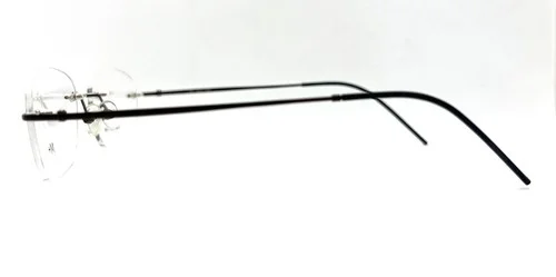 New M + Eyeglasses Stainless Steel 1063 Gunmetal 50-16-135 With Generic Case 3