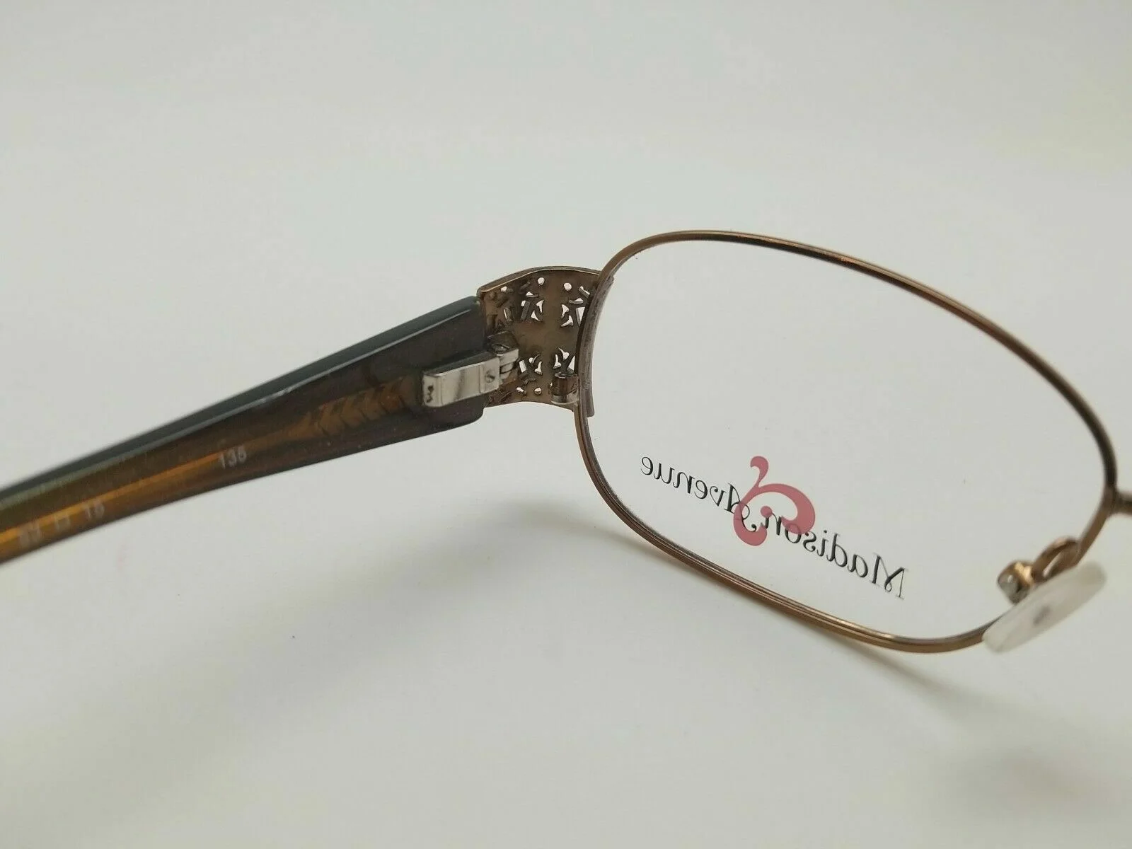 NEW Madison Avenue Women’s Eyeglass Frames Shiny Brown 53-15-135 2