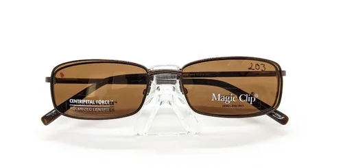 New Magic Clip M398 Magnetic Eyeglass Frame With Clip-On Sunglasses Combo 3