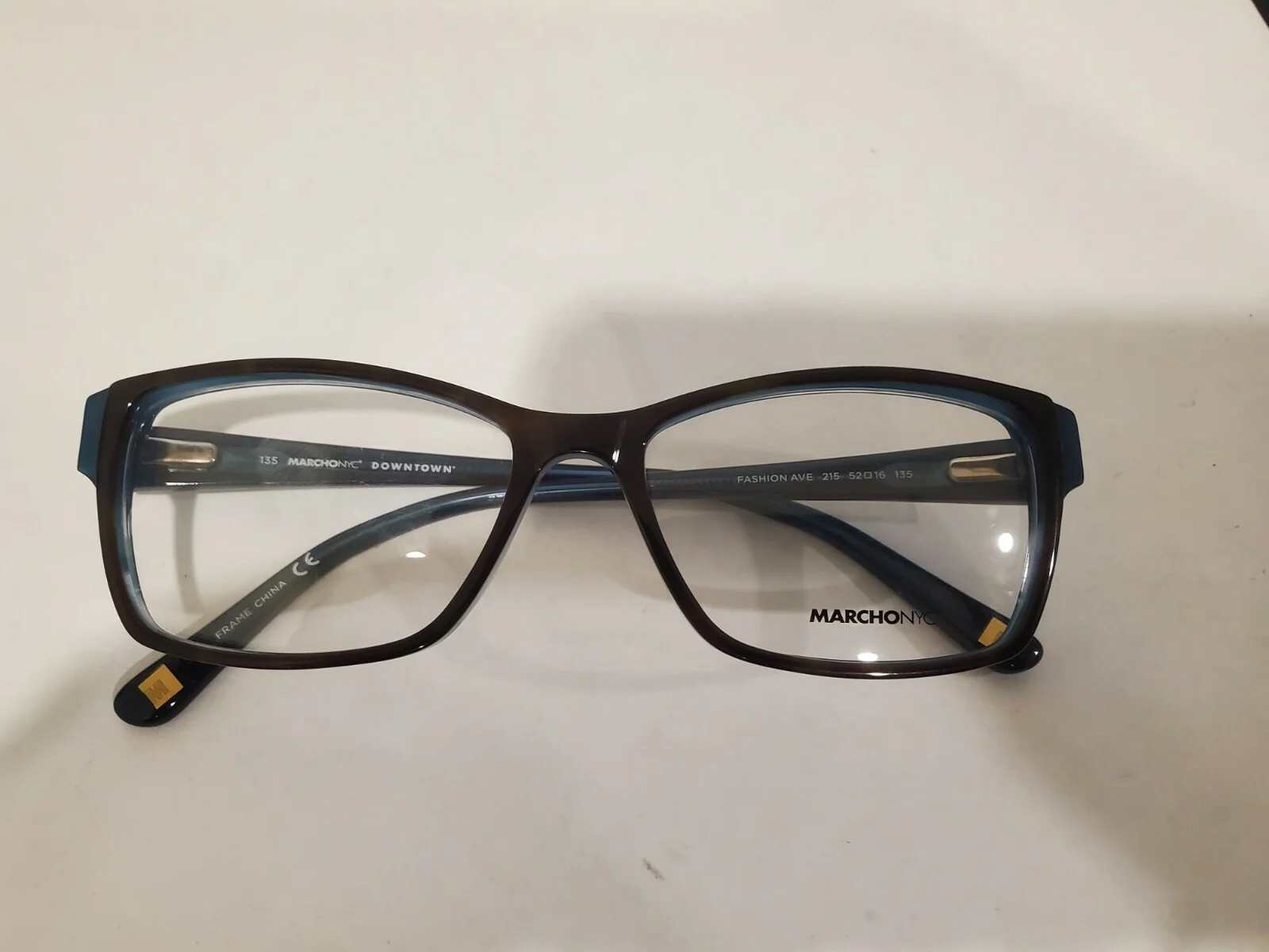 NEW Marchon Eyeglasses NYC Downtown Fashion Ave 215 52-16-135MM B33MM PERFECT 4
