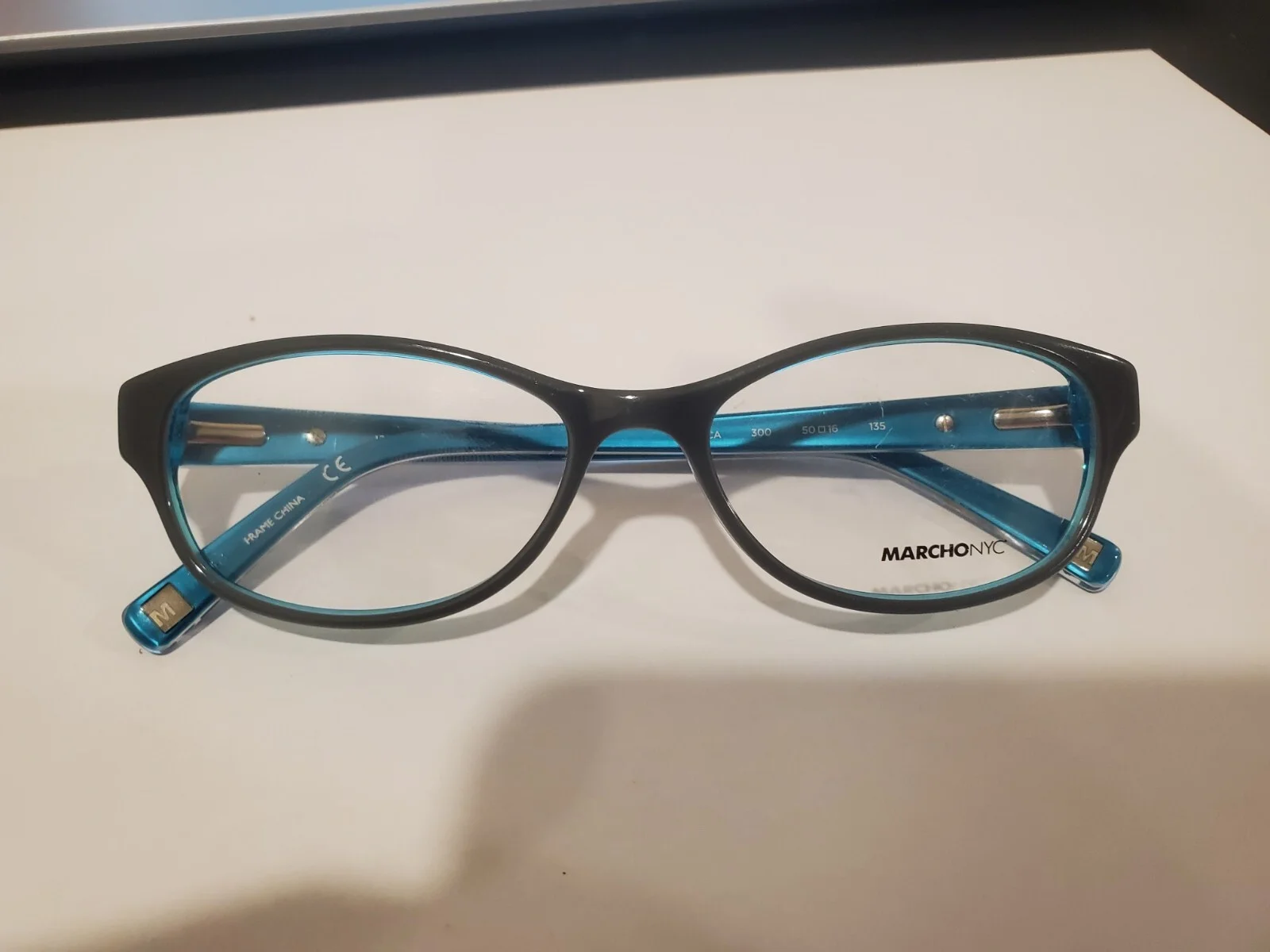 NEW Marchon Eyeglasses NYC Downtown Tribeca 300 GREY/BLUE 50-16-135MM B28MM 4