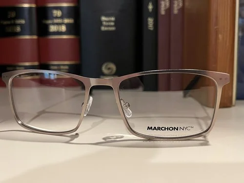 NEW MARCHON NYC M-2017 Eyeglass Frames 072 Matte Gunmetal 54 eye with case