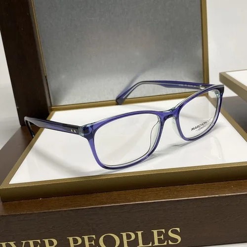 New MARCHON NYC M-5005 470 Blue Crystal Eyeglasses 52-16-140 Full Rim Frame 2
