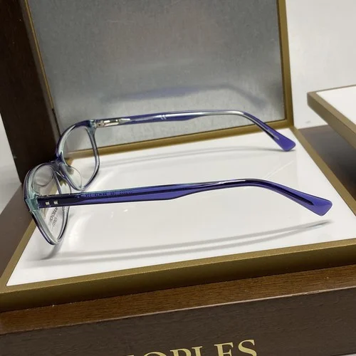 New MARCHON NYC M-5005 470 Blue Crystal Eyeglasses 52-16-140 Full Rim Frame 4