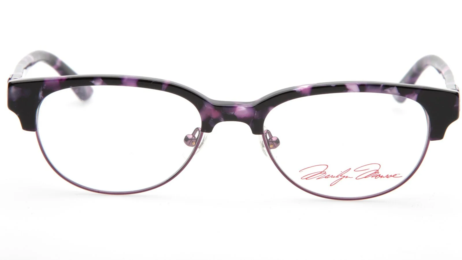 NEW MARILYN MONROE MMO 119 513 PURPLE MARBLE EYEGLASSES GLASSES MMO119 51-18-135 2