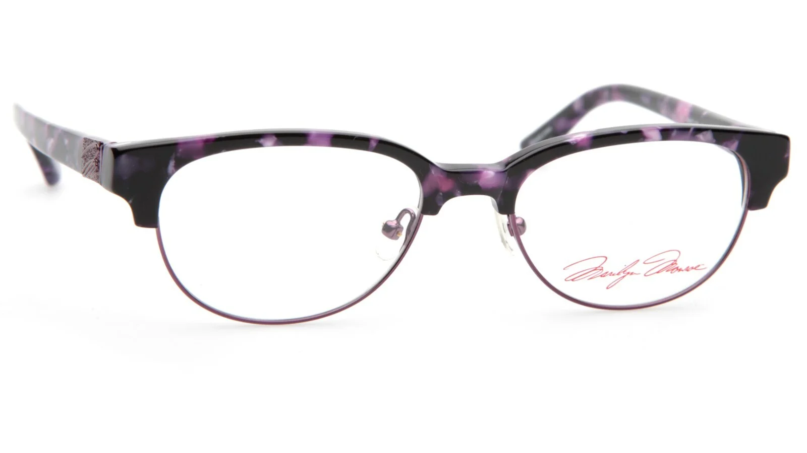 NEW MARILYN MONROE MMO 119 513 PURPLE MARBLE EYEGLASSES GLASSES MMO119 51-18-135 3