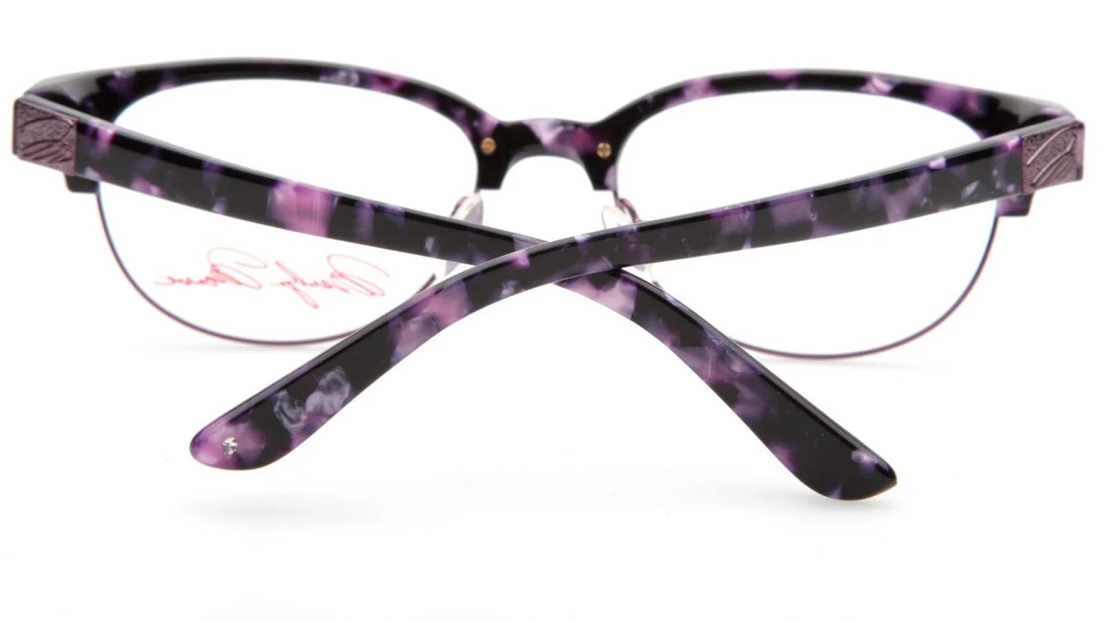 NEW MARILYN MONROE MMO 119 513 PURPLE MARBLE EYEGLASSES GLASSES MMO119 51-18-135 4