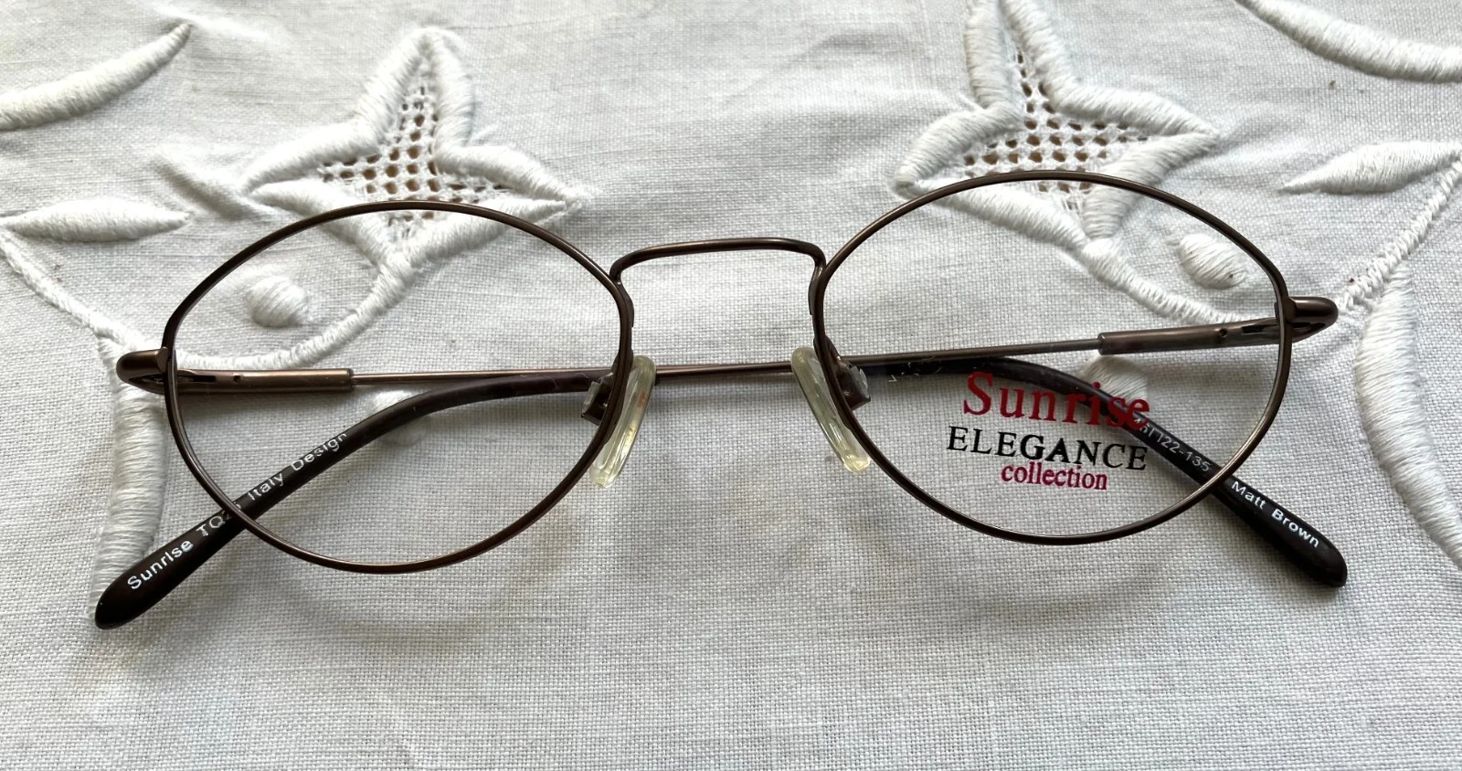 New Matte Brown SUNRISE Eyeglasses ELEGANCE Collection Discounted Closeout SALE!