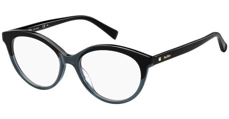 New Max Mara Eyeglasses - MM1344 0R6S - Black Gray (52-17-145) Oval