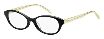 New Max Mara Eyeglasses - MM1381/F 807 - Black/ Gold Glitter temple (53-17-145)