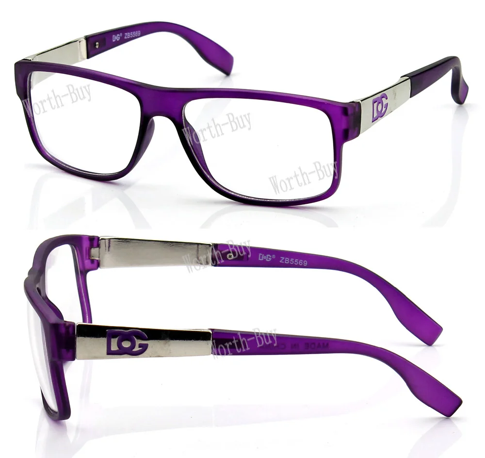 New Mens Womens Clear Lens Eye Glasses Designer Frame Optical RX Fashion Square