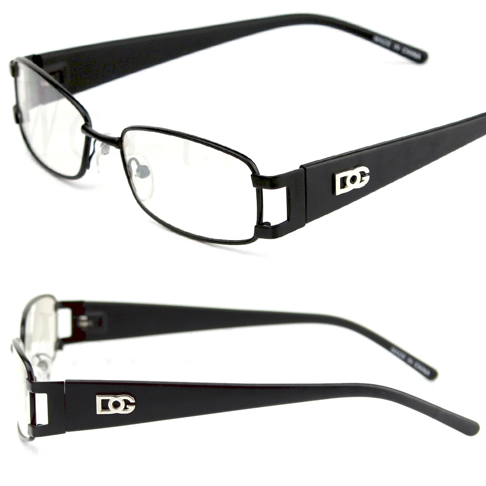 New Mens Womens Clear Lens Rectangular Eye Glasses Fashion Frame Optical Rxable