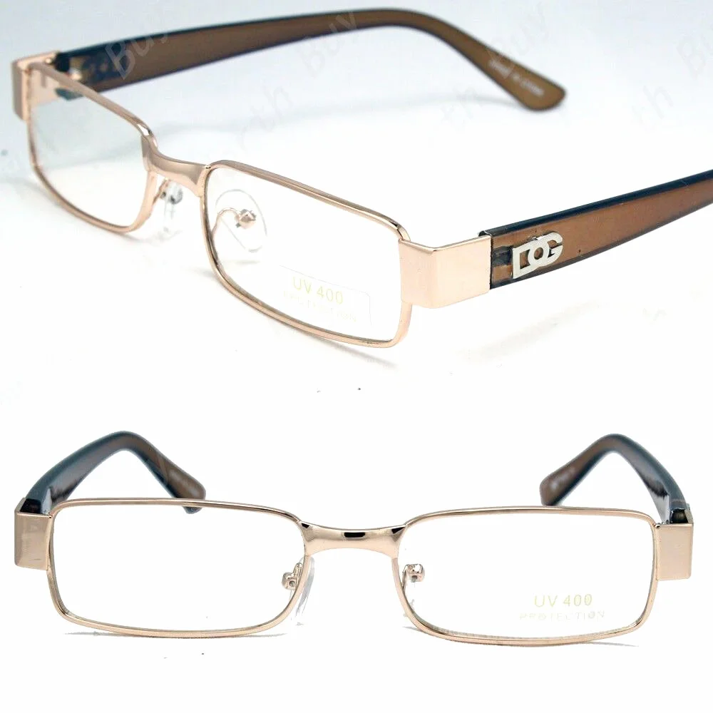 New Mens Womens Fashion Clear Lens Eye Glasses Designer Small Frame Full Rim RX 3