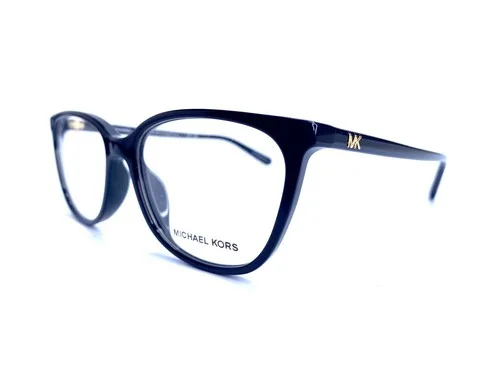New Michael Kors Black Cat Eye Eyeglasses w Gold Temple MK4069 3332 54 17 140 2
