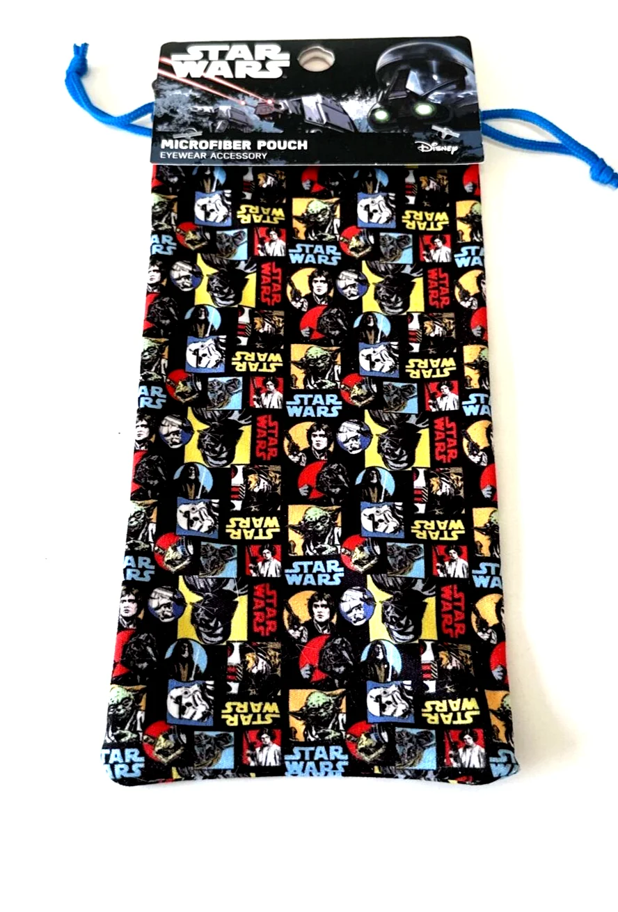 NEW Microfiber STAR WARS Sunglasses Eyeglasses POUCH Case Drawstring Graphic