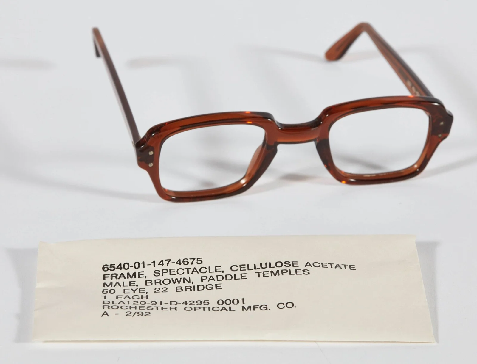 NEW Military Surplus BCG Birth Control Glasses Cable Temples Riding Bow VINTAGE
