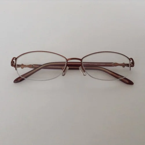 New Millennium Collection Eyeware Ester Brown Semi-Rim Frames 2