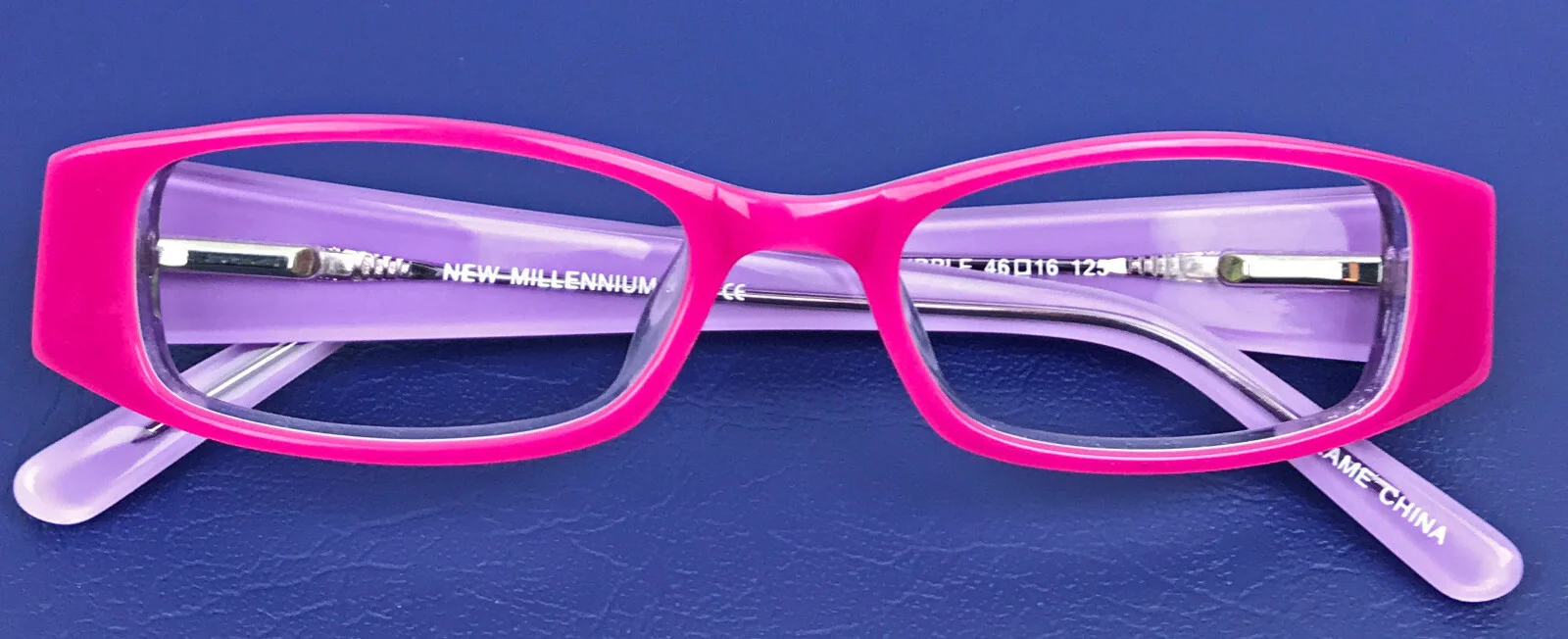 New Millennium Kids Fly Pink Purple 46-16-125 Vintage Eyeglass Frames