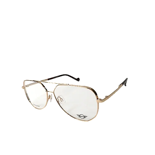 New MINI COOPER Aviator Eyeglasses 742008 Rose Gold Optical Frame 59-13-140 2
