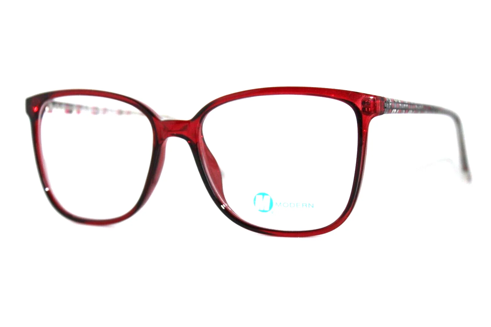 NEW MODERN OPTICAL MURMUR RED CRYSTAL AUTHENTIC EYEGLASSES FRAMES 54-16-140MM