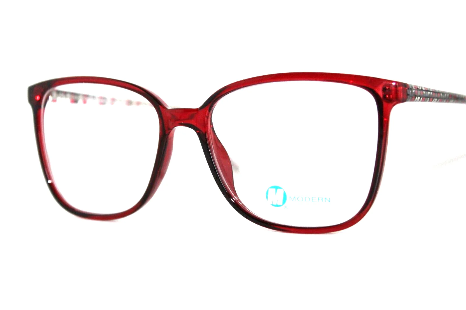 NEW MODERN OPTICAL MURMUR RED CRYSTAL AUTHENTIC EYEGLASSES FRAMES 54-16-140MM 2