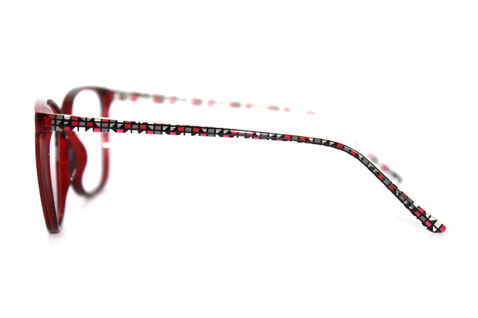 NEW MODERN OPTICAL MURMUR RED CRYSTAL AUTHENTIC EYEGLASSES FRAMES 54-16-140MM 4