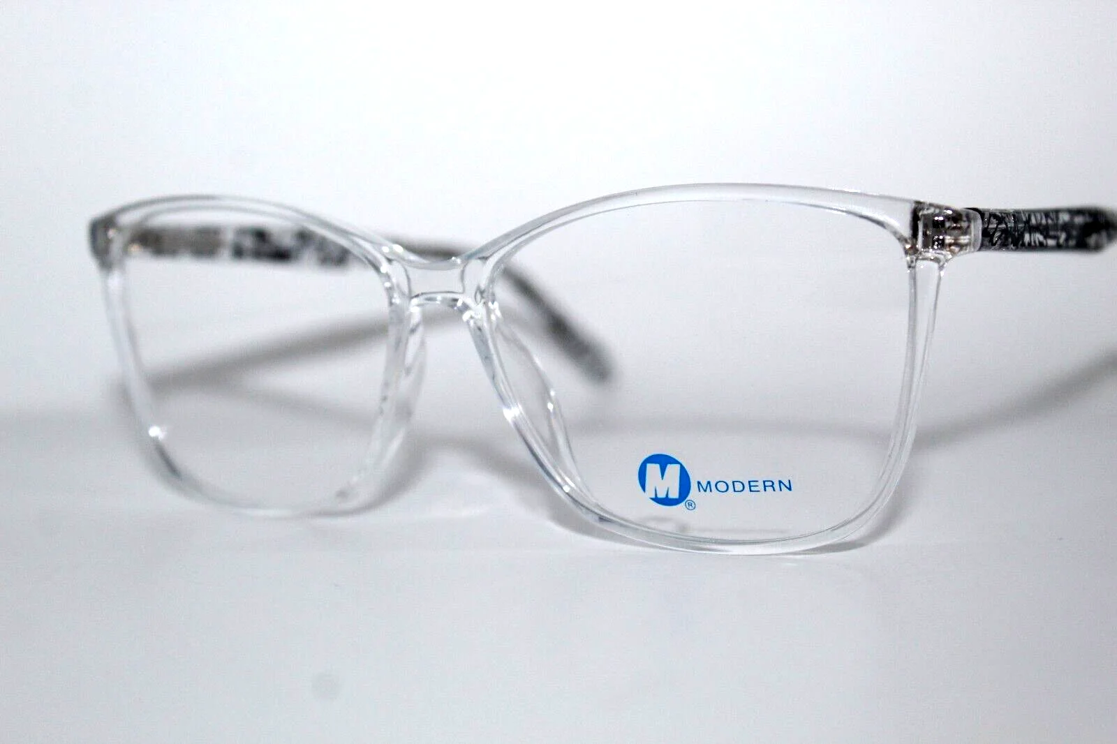 NEW MODERN OPTICAL PREPARE CRYSTAL BLACK AUTHENTIC EYEGLASSES FRAMES 56-14-140MM 2