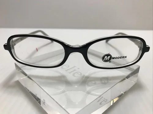 *New, MODERN SPORTY BLACK/CRYSTAL 46-17-130 Eyeglass Frames