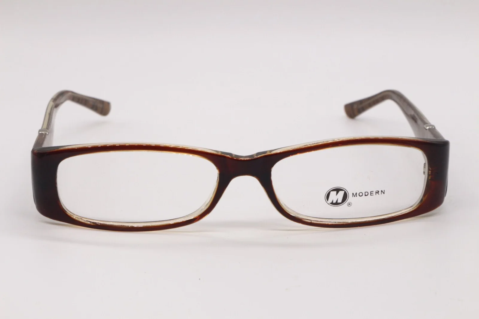 NEW MODERN TIGRESS BROWN BLACK DESIGNER AUTHENTIC FRAMES EYEGLASSES 52-16 2