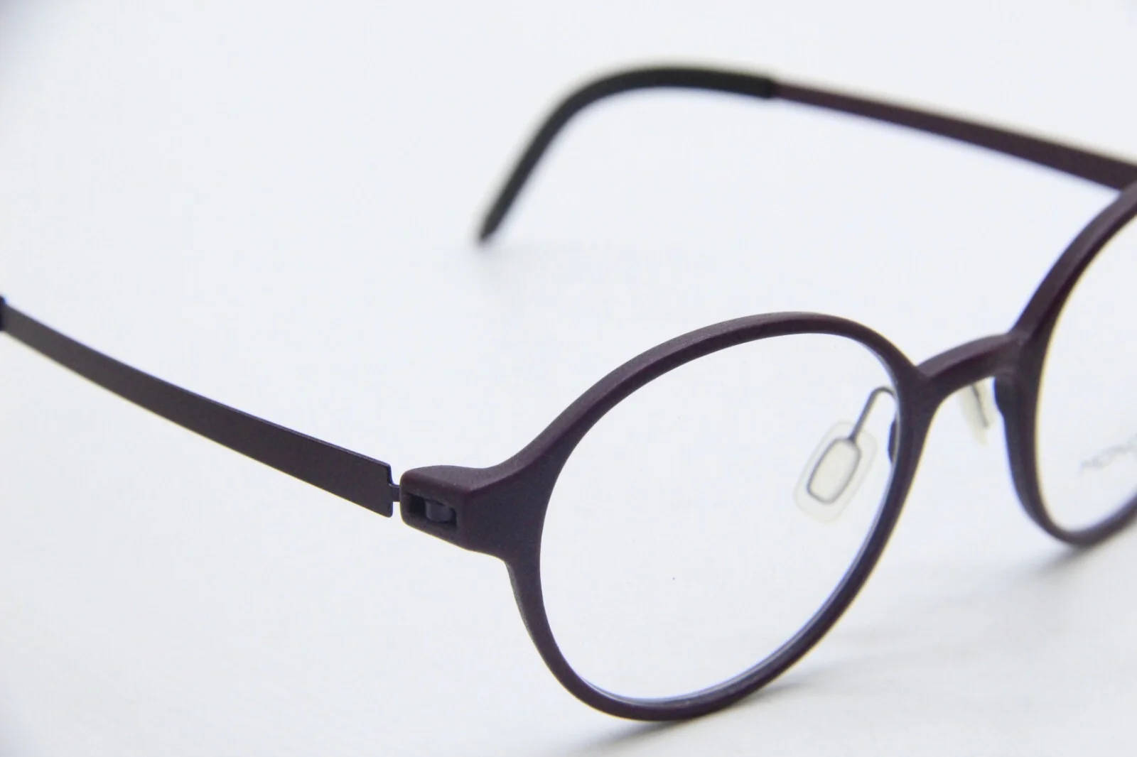 NEW MONOQOOL 3D TECHNOLOGY 44S PURPLE BLACK AUTHENTIC EYEGLASSES 49-21 4